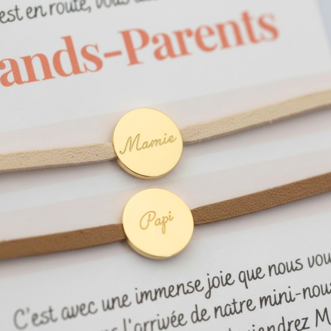 Annonce grossesse grand parents - Cadeau annonce grossesse original mamie et papi