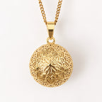 Bola de grossesse fleur de vie mandala doré