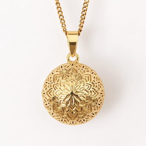 Bola de grossesse fleur de vie mandala doré