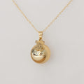 Bola de grossesse ours doré à l'or 18k - Pendentif ourson