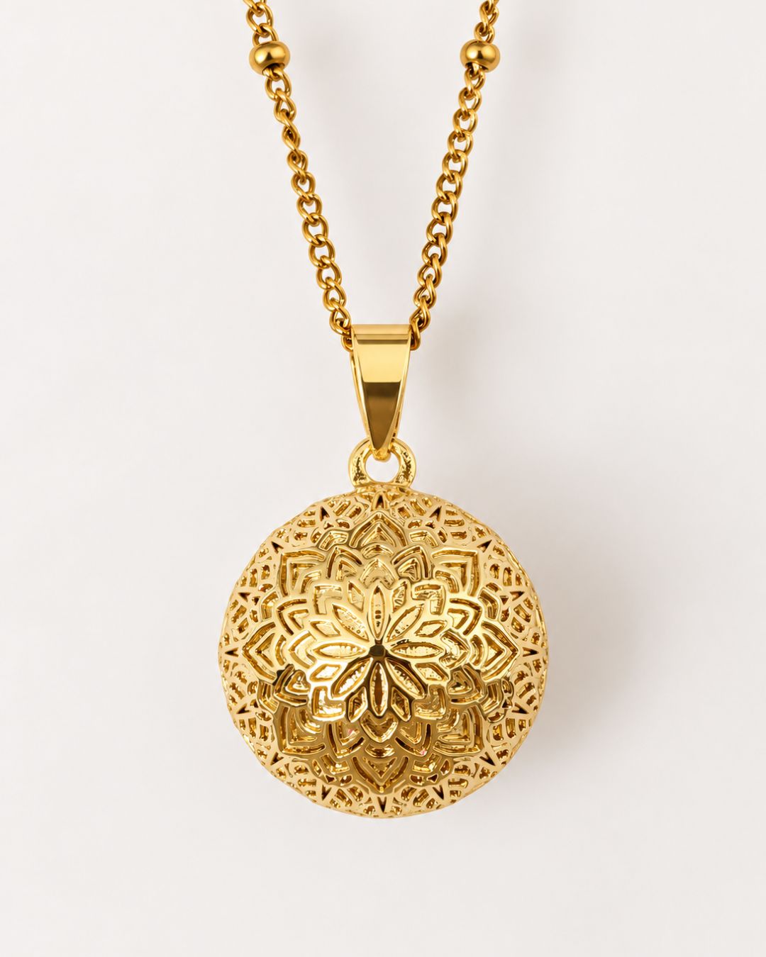 Bola de grossesse fleur de vie mandala doré