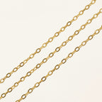 Chaine pour bola or - Maille fine 2mm - 100 cm à 110 cm
