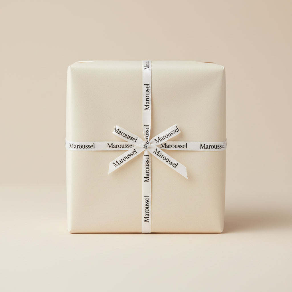 Carte de voeux + Emballage avec papier cadeau