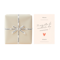 Carte de voeux + Emballage avec papier cadeau