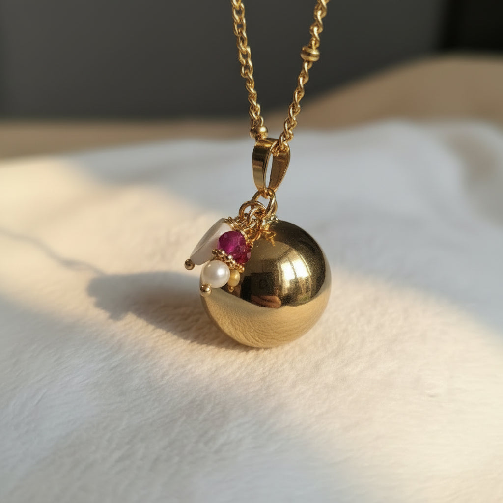 bola grossesse coeur nacre et rubis